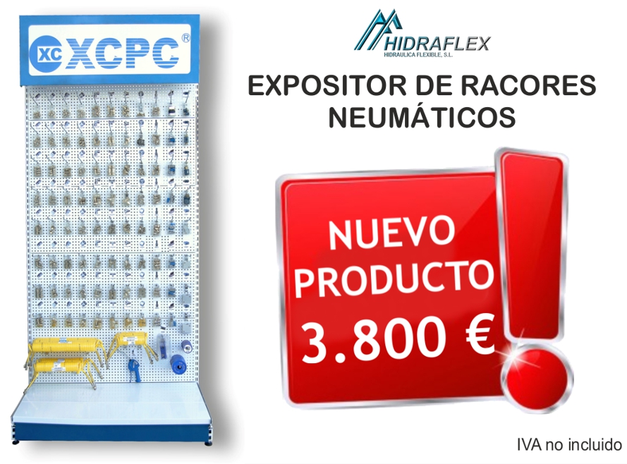 Expositor racores neumáticos de latón